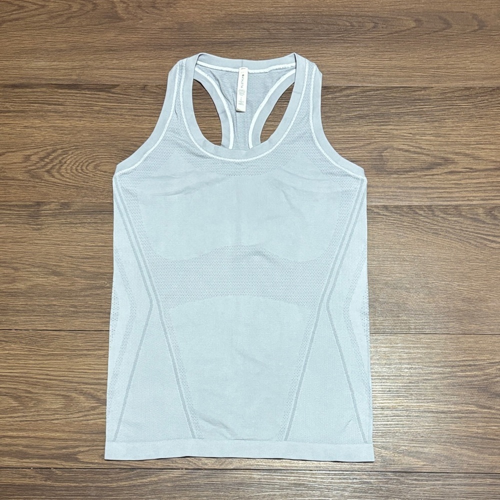 Athleta Momentum Seamless Racerback Tank Sculpt Fit Blue S